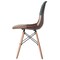 Fabulaxe Modern Fabric Patchwork Chair w/Leather and Suede Like Tones w/Wooden Legs, PK 2 QI004326.2 - alternate 2
